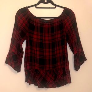 Sanctuary Plaid Top